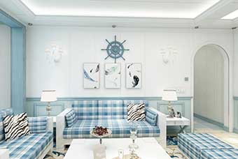 海东地中海风格-客厅
