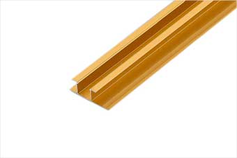 海东航空纤维墙咔铝合金带灯中条（钛金氧化）