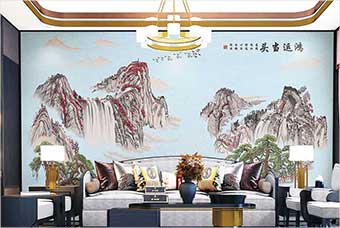 海东森佰汇航空纤维墙咔（鸿运当头）